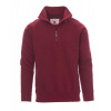 PAYPER MIAMI+ 000001-0001 / Pánska mikina s polozipsom - bordeaux XXL