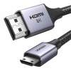Kábel Ugreen HD163 mini HDMI - HDMI, 8k, 2m, sivý