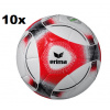 ERIMA SET 10x HYBRID TRAINING 2.0 FOTBALOVÝ MÍČ VELIKOST 5 - Bílá, Červená - veľkosť 5 uk
