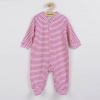 Dojčenský overal New Baby Classic II s ružovými pruhmi - 80 (9-12m)