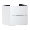 Hansgrohe Xevolos E - Umývadlová skrinka 58x58x48 cm, 2 zásuvky, matná biela/metalická biela 54175320