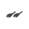 MANHATTAN HDMI kábel s Ethernetom, HEC, ARC, 3D, 4K, tienený, 3 m, čierny (323222)