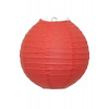 Lampion papírový 25 cm, červený