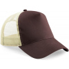 BEECHFIELD B 640 / 5 panelová Trucker šiltovka - chocolate/caramel Univerzálna