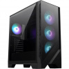 MSI skříň MAG FORGE 320R AIRFLOW/ bez zdroje/ levé temperované sklo/ 4x 120 mm A-RGB fan/ 2x USB3.2/ černá 306-7G23R21-809