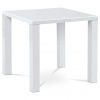 Autronic Stôl jedálenský 80x80x76 cm, MDF, vysoký lesk biely AT-3005 WT