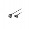 PremiumCord Kabel síťový 230V k počítači 3m, IEC konektor do úhlu 90° (kpsp3-90)