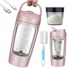 SHAKER 650 ML TESNÝ, PEVNÝ RUŽOVÝ ŠEJKER NA BIELKOVINY A VÝŽIVNÉ LÁTKY