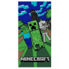 MOJANG official product - Dětská plážová bavlněná osuška Minecraft - Alex a Steve / 70 x 140 cm
