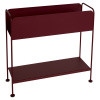Fermob Kovový kvetináč / knižnica PICOLINO V.63 cm black cherry