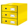 Zásuvkový box Leitz Click&Store, 3 zásuvky, žlutá 60480016