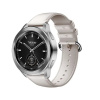AC mobile Originálny kožený opasok na Xiaomi Watch S3 / S4 Barva: Bílá