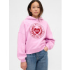 GAP Detská oversize mikina Logo VintageSoft Ružová XL Ružová Ružová