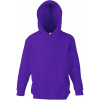 Fruit of the Loom Mikina Classic Kids Hooded Sweat s kapucí, dětská COT-162043350a7 Purpurová 152