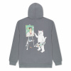 RIPNDIP mikina ART CLUB HOODIE - CHARCOAL Veľkosť: XL