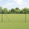 zahrada-XL Plot s stĺpmi Sivá 1.5 x 10 m Ocel potiahnutá PVC 3353212