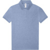 B&C | My Polo 210 /women, Dámske piqué polo, modrá heather, L