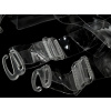 Ramienka silikónové šírka 15mm s plastovým zapínaním Transparent 1pár