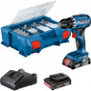 Bosch GSR 18V-45 Professional 500 ot/min Rýchloupínanie 900 g Čierna, Modrá (06019K3205)