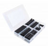 ASTA A-TC528 Bužírky - smršťovací hadičky, 12.7x85-2.4x40 mm, černé, sada 127 ks