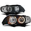 Predné svetlá BMW E53 X5 99-03 Angel Eyes D2S/H7 Black