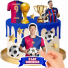CUKROVÁ TLAČ POPLATOK CUKROVÁ MASA LOPTA LEWANDOWSKI DEKORÁCIA + TEXT