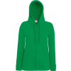 Fruit of the Loom F.O.L. | Lady-Fit LW Hooded Sweat Jacket Dámska mikina s kapucňou_16.215 Farba: kelly green, Veľkosť: XXL