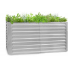 Blumfeldt Blum High Grow Straight, vyvýšený záhon, 200x90x100cm, 1800l, oceľ (GDMB4-High-200*90-SI)