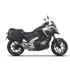 Kompletná sada bočných čiernych hliníkových kufrov SHAD TERRA BLACK 36L/36L, vrátane montážnej sady SHAD HONDA NC 750 X 2021-