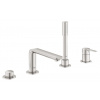 Grohe Lineare - Batéria na okraj vane, 4-otvorová batéria, supersteel 19577DC1