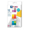 Modelovacia hmota, sada, 12x25 g, na vypálenie, FIMO Soft Brilliant, 12 rôznych farieb