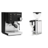 Rancilio Silvia E, black + Rocket Espresso GIANNINO, chrome/black
