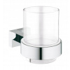 GROHE ESSENTIALS CUBE GLASS S CHROMOVANOU RÚČKOU (GROHE ESSENTIALS CUBE GLASS S CHROMOVANOU RÚČKOU)