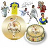 DIGITÁLNA TLAČ Opłatek na tort CRISTIANO RONALDO CR7 LOPTA + TEXT ZADARMO 6