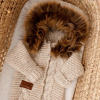 Detská kombinéza - Detské kombinézy Muminky 68 Beige (Detské kombinézy s béžovými alpacami 64)