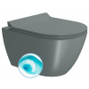 GSI PURA závesná WC misa, Swirlflush, 36x50cm, agave dual-mat SPH 881604