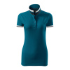 MALFINI PREMIUM Polokošile Collar Up 257, krátký rukáv, dámská MAL-2579317 2XL Petrolejová