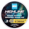 Pletená Šnúra Nash Highline Extra Supple Braid UV Yellow 1200m 0,35mm/18,14kg