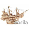 Robotime Drevené 3D puzzle Vojenská plachetnica 118 ks