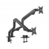 Desk mount for 2 monitors GEMBIRD MA-DA2-02, tilting, up to 32