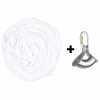 Akrobatický šál | set | 8 farieb a 4 veľkosti Veľkosť: 10 metrov, Farba: Biela