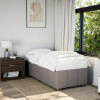 vidaXL Rám postele bez matraca Taupe 90x190 cm Látka - Šedohnedá - 216397-199714
