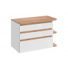 COMAD - Skrinka pod umývadlo 90cm 3 zásuvky PLATINUM 5907611648230