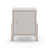 Krémový detský nočný stolík z borovicového dreva Enola – Marckeric