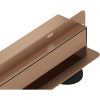 Mexen Flat Wall, sprchový žľab na stenu 2v1, 60 cm, medená matná, 1C30060