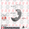Brzdový bubon ZIMMERMANN 405.4101.20 (405410120)