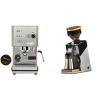 Profitec GO, brushed stainless steel + Eureka Mignon Single Dose PRO, Chrome & Oak