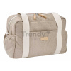 Prebaľovacia taška ku kočíku Paris Changing Bag Eco Clay Beaba s prebaľovacou podložkou béžová