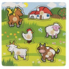 Teddies 00512015 Vkládačka Moje první zvířátka 6 ks