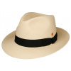 Luxusný panamák s čiernou stuhou - klobúk Fedora - Mayser William Veľkosť: 58 cm